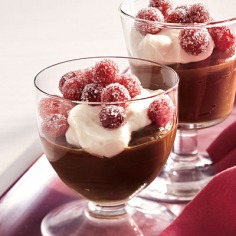 Chocolate-Cranberry Parfaits < 100 Healthy Dessert Ideas - Cooking Light