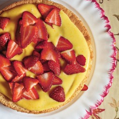 Sponge Cake with Orange Curd and Strawberries < 100 Healthy Dessert Ideas - Cooking Light