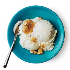 Tangy Ice Cream with Cashew Brittle < 100 Healthy Dessert Ideas - Cooking Light