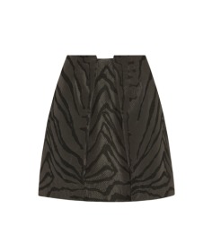 Zebra Jacquard A-Line Skirt by Cue