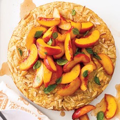 Peach and Basil Shortcake < 100 Healthy Dessert Ideas - Cooking Light
