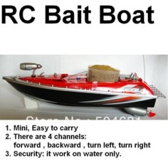 wholesale  RC Bait Fishing Boat Working Distance 200 meters  red + Car charger-in RC Boats from Toys & Hobbies on Aliexpress.com