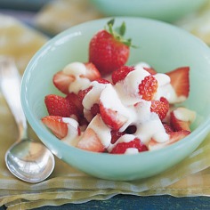 Strawberries with Orange-Ricotta Cream < 100 Healthy Dessert Ideas - Cooking Light
