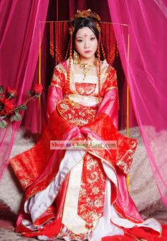 		    
      Tang Dynasty Princess Dress And Hair Accessories Complete Set : Buildlicious	