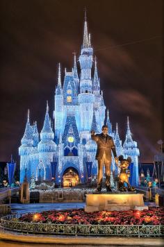 Christmas At Magic Kingdom, Disney World, Orlando, Florida