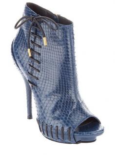 Versace - pyton skin ankle bootie