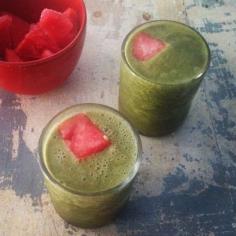 Watermelon cucumber smoothie!