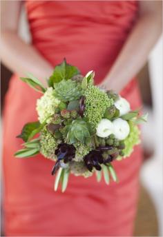 succulent wedding bouquet