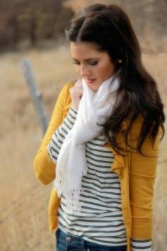 Grey stripes and yellow