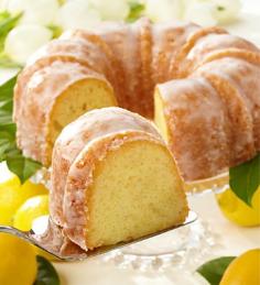 Luscious Fresh Lemon   Cake with Lemon Icing