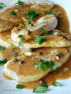 Simple and quick turkey piccata for a light meal any night of the week. www.lemonsforlulu...