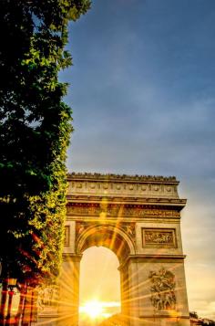 Paris - Sunset at Arc de Triomphe