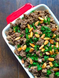 Lebanese Hushwee - Ground Beef with Cinnamon and Toasted Pine Nuts