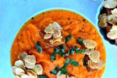 Cream of Carrot Soup with Almond Croutons | TheHealthyApple.com | #glutenfree #gfree #gf #celiac #cleaneating #realfood #eatclean #health #healthy #yum #easyrecipe #healthyrecipe #delicious