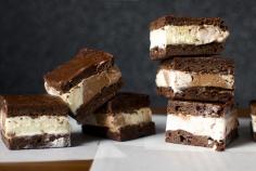 brownie ice cream sandwiches by smitten, via Flickr