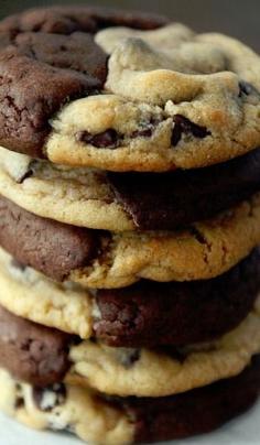 Brookies {Brownie + Chocolate Chip Cookies}