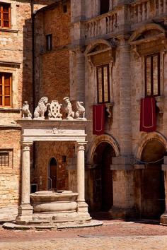 Italy ~ Water well in Montepulciano, Tuscany