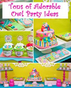 Owl Party Ideas - Pin Now Read Later