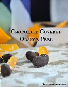 Chocolate Covered Orange Peel #glutenfree