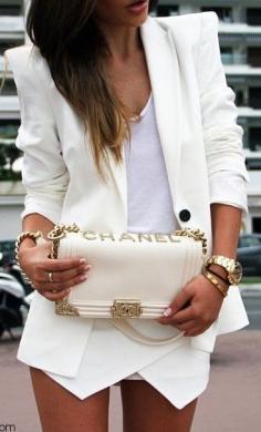 I am obsessed with the Chanel Boy ... If you have it in black you MUST have it in white, right? LOL