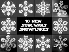 Star Wars Paper Snowflake Templates