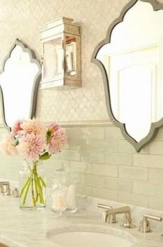 Mirrors and tile
