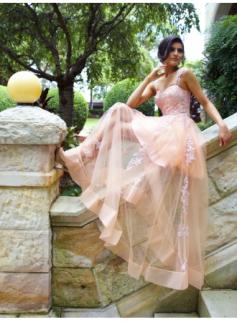 $139 Chic Tulle A-Line Prom Dresses 2018 Floor Length Evening Dresses