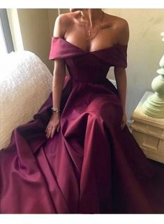 $149 New Arrival Sexy A-Line Off-The-Shoulder Short-Sleeves Prom Dresses