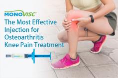 Are you suffering from osteoarthritis knee pain? Try Monovisc, an effective injection to help you get rid of knee pain. It is a single injection treatment that will keep you away from the knee pain for up to 6 months.