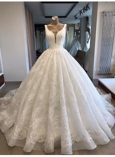 Moderne Prinzessin Brautkleid Weiß | Hochzeitskleid Mit Spitze