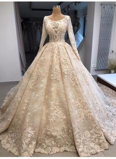 Vintage Hochzeitskleid Mit Spitze | Brautkleid Mit Ärmel Online