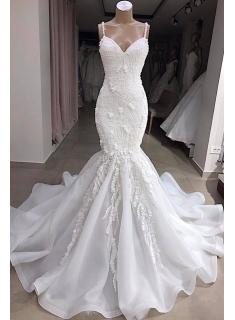 Fashion Brautkleid Meerjungfrau Online | Hochzeitskleid mit Spitze Günstig