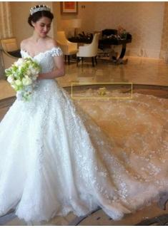 Luxus Hochzeitskleider Spitze | A Linie Brautkleid Mit Ärmel