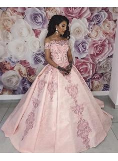 Rosa Abendkleider Lang | Spitze Abendkleid Prinzessin Online