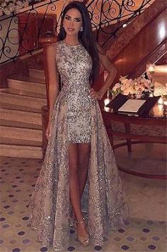 Gorgeous Straps Sleeveless Applique Prom Dress | Yesbabyonline.com