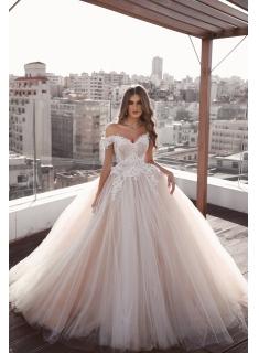 Elegante Brautkleid A Linie | Weiße Hochzeitskleider Günstig Online