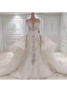 Brautkleid mit Spitze und Glitzer | Hochzeitskleider Online Kaufen