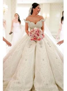 Luxus Brautkleider Spitze | Brautmoden Hochzeitskleider A linie Online