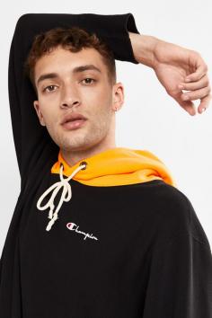 CHAMPION Reverse Weave Oversize Colour Block Hoodie | AWN3A1