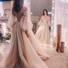 SchÃ¶ne Brautkleid A Linie | Hochzeitskleider mit Ãrmel