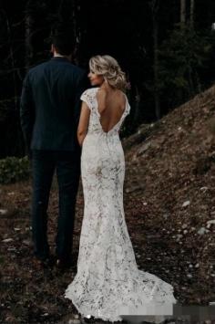 Schlichtes Meerjungfrauen Hochzeitskleid | Brautkleider Online Kaufen