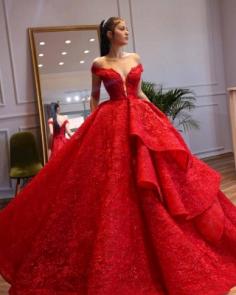 Extravagante Abendkleider Lang Rot | Abenmoden Spitze