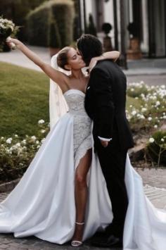 Elegante Hochzeitskleider Spitze | Brautkleid A Linie