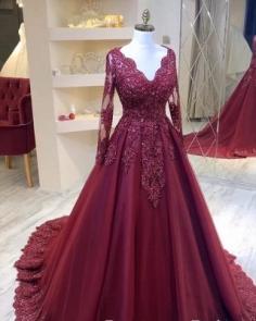 Moderne Abendkleider mit Ãrmel | Rote Abiballkleider GÃ¼nstig