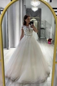 Designer Hochzeitskleid A Linie | Brautkleid TÃ¼ll