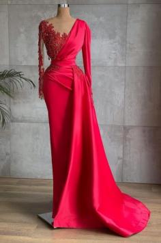 Rote Abiballkleider Lang GÃ¼nstig | Abendkleider mit Ãrmel