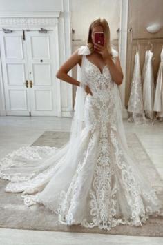 2021 Hochzeitskleider Meerjungfrau | Brautkleider Spitze