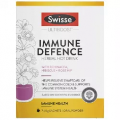 Swisse Ultiboost Immune Defence Herbal Hot Drink 5g

Product Details


Swisse Ultiboost Immune Defence Herbal Hot Drink is a great tasting, premium quality formula containing echinacea, a herbal extract to support natural immune health and the body's defences against ills and chills.

Product Key Features & Benefits:

The body's natural resistance to ills and chills

A healthy immune response during illness

The funtion of a healthy immune system

General health and wellbeing

Delicious taste of hibiscus and rose hip

How to use

Adult dosage: Mix 1 sachet (5 g) with 200 mL of warm or hot water. Take once daily during or immediately after a meal, or as directed by a healthcare professional.

Information or Instructions on how to use the product.

Storage instructions:

Store below 25C in a cool, dry place.

Ingredients

Each Sachet (5g) Contains: Echinacea (Echinacea Purpurea Extract 694.45 Mg) Equiv. Dry Herb 2.5 G, Hibiscus (Hibiscus Sabdariffa Extract 1 G) Equiv. Fresh Flower 4 G, Rose Hip (Rosa Canina Fruit Juice Powder 250 Mg) Equiv. Fresh Fruit 750 Mg, Black Tea (Camellia Sinensis Extract 400 Mg) Equiv. Dry Leaf (Standardised To Contain Caffeine 10 Mg) 1.6 G.

Warnings

Always read the label. Use only as directed. If symptoms persist see your healthcare professional. Incorrect use could be harmful. Vitamin supplements may only be of assistance if the dietary vitamin intake is inadequate. All reasonable efforts have been made to ensure that ingredient listings for products displayed on this website are up to date, accurate and complete.

Please check ingredient listings for products before use or check in store.

https://aussie.markets/health-and-beauty/vitamins/oriental-botanicals-turmeric-excel-60-tablets-clone/