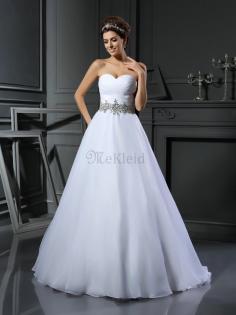 Empire Taille Satin Duchesse-Linie Brautkleid