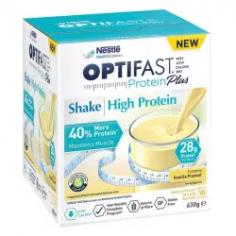 Optifast VLCD ProteinPlus Vanilla Shake 10 Pack

Product Details

Optifast VLCD ProteinPlus is a high protein nutritionally complete shake that can be used in place of standard Optifast VLCD products on all levels of the Optifast VLCD Program. 28g protein per serve to maintain muscle mass (40% more than standard OPTIFAST VLCD shakes) Low in lactose Low in sugar Low GI Source of fibre Gluten free Thickshake style The OPTIFAST VLCD shakes are satisfying, convenient and easy to prepare products that can be enjoyed for breakfast, lunch or dinner.

Ingredients
Milk Proteins (Calcium Caseinate [25%], Sodium Caseinate [12%], Whey [10%]), Maltodextrin (Corn), Vegetable Oil (Canola, Sunflower), Minerals (Magnesium Citrate, Potassium Phosphate, Potassium Citrate, Calcium Carbonate, Potassium Chloride, Sodium Chloride, Ferrous Sulphate, Zinc Sulphate, Copper Gluconate, Manganese Sulphate, Sodium Fluoride, Potassium Iodide, Sodium Selenite, Sodium Molybdate, Chromium Chloride), Cocoa Powder (4%), Vegetable Gum (414), Fructo-Oligosaccharide, Inulin, Glucose Syrup (Corn), Sugar, Medium Chain Triglycerides, Fish Oil, Sweeteners (Aspartame, Acesulfame Potassium), Emulsifiers (472c, Soy Lecithin, 471), Antioxidants (301, 304, 306), Vitamins (Sodium Ascorbate, Nicotinamide, Vitamin E Acetate, Calcium Pantothenate, Pyridoxine Hydrochloride, Thiamine Hydrochloride, Riboflavin, Vitamin A Acetate, Folic Acid, Phytomenadione, Biotin, Cholecalciferol, Cyanocobalamin), Flavour. Contains Milk, Soy and Fish. Contains Phenylalanine. Gluten Free.

Warnings
Follow the directions for use. Always read the label. Always use in conjunction with a program of reduced intake of dietary calories and increased physical activity. Food for special medical purposes. To be taken under the supervision of a health professional. All reasonable efforts have been made to ensure that ingredient listings for products displayed on this website are up to date, accurate and complete. Please check ingredient listings for products before use or check in store.

https://aussie.markets/health-and-beauty/vitamins/sports-nutrition/optifast-vlcd-proteinplus-vanilla-shake-10-pack/